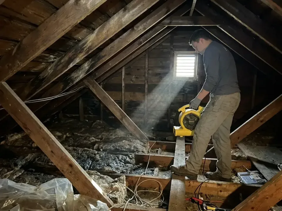 attic-water-damage-drying-proc-007 — frequently asked questions, Emergency Water Extraction & 24/7 Flood Response in Cape St…